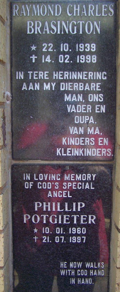 BRASINGTON Raymond Charles 1939-1998 :: POTGIETER Phillip 1960-1997