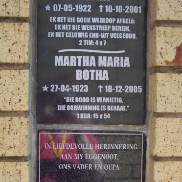 BOTHA :: VAN STRAATEN