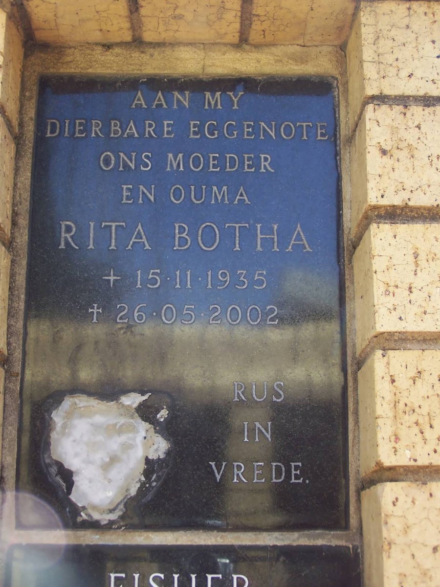 BOTHA Rita 1935-2002