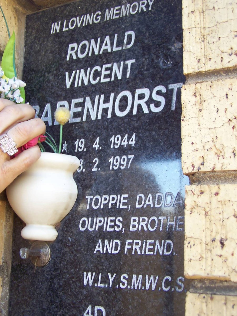 BADENHORST Ronald Vincent 1944-1997