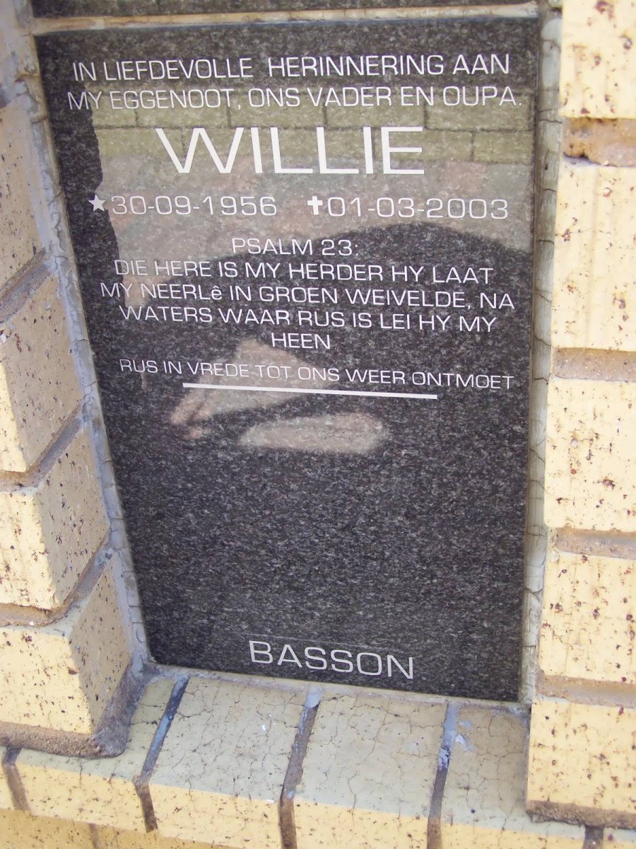 BASSON Willie 1956-2003