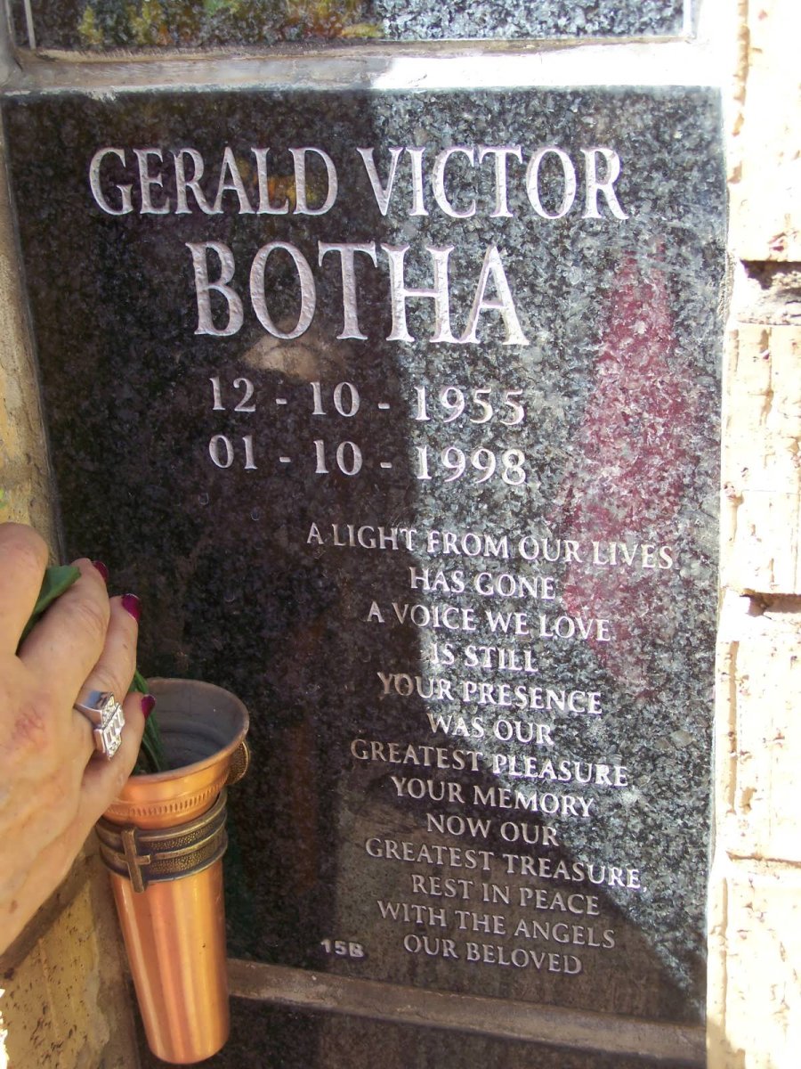 BOTHA Gerald Victor 1955-1998