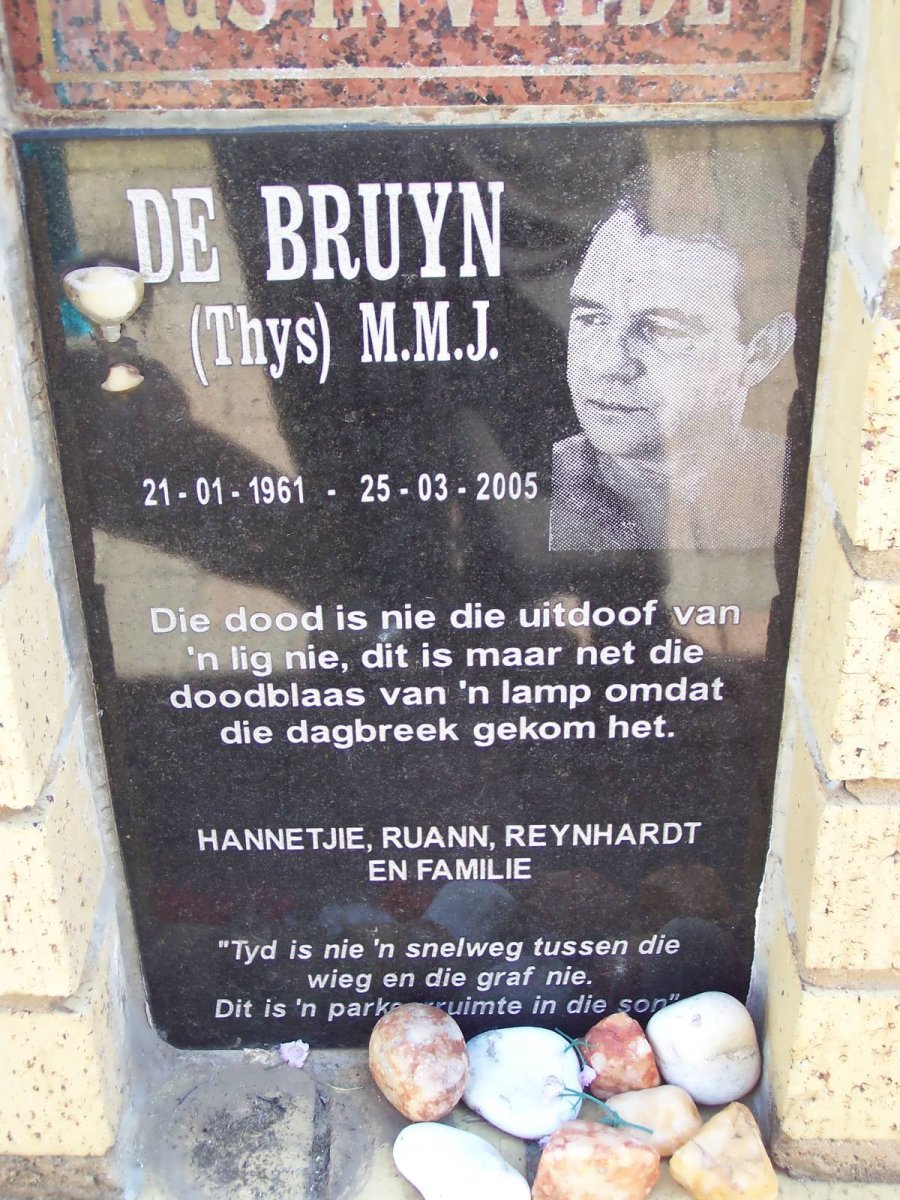BRUYN M.M.J., de 1961-2005