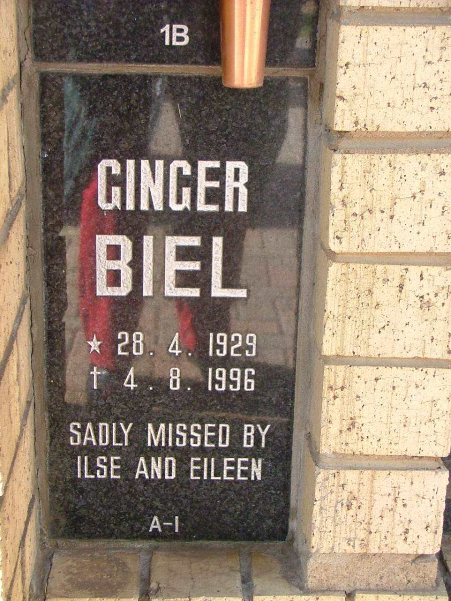 BIEL Ginger 1929-1996