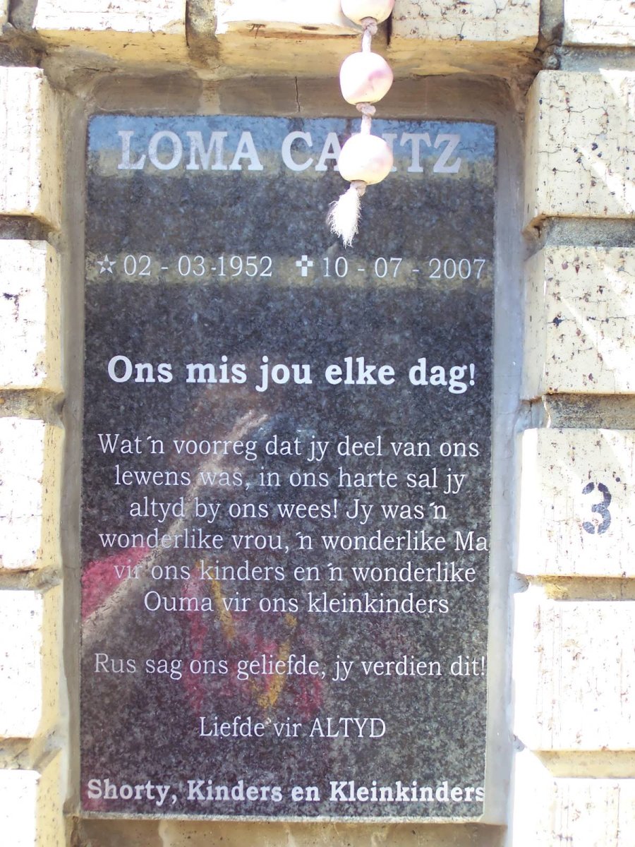 CALITZ Loma 1952-2007
