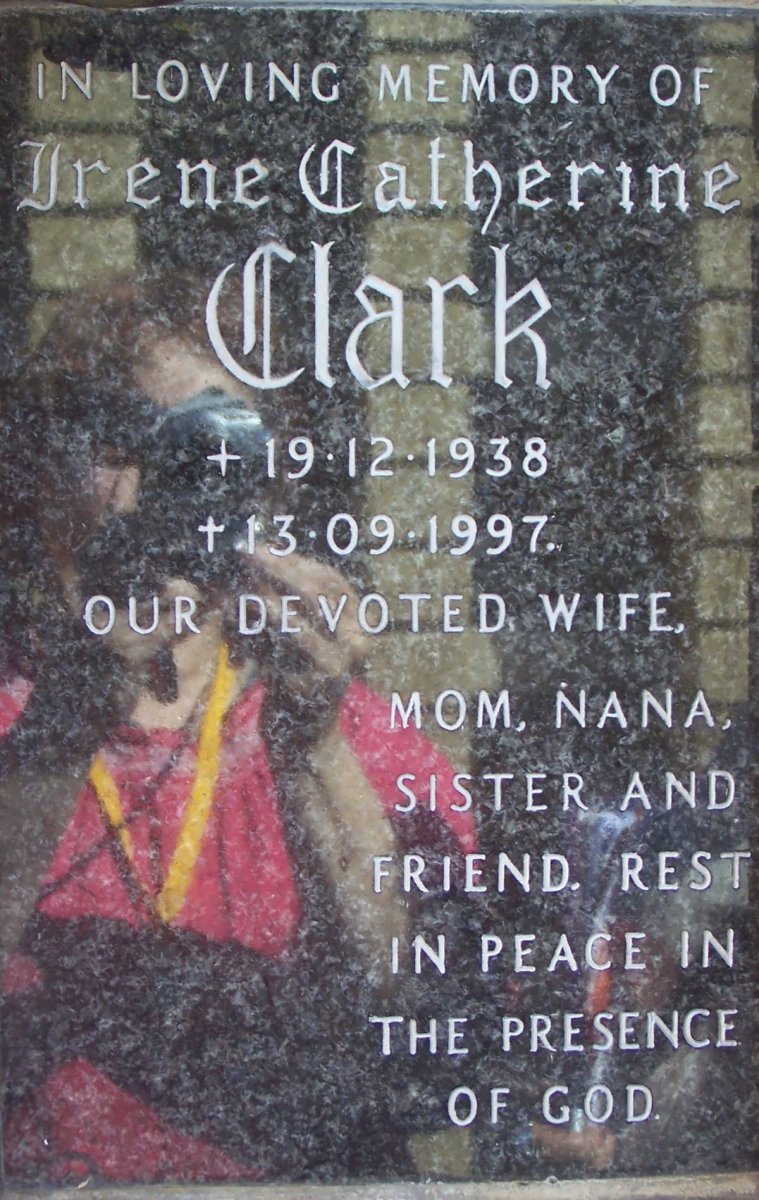 CLARK Irene Catherine 1938-1997