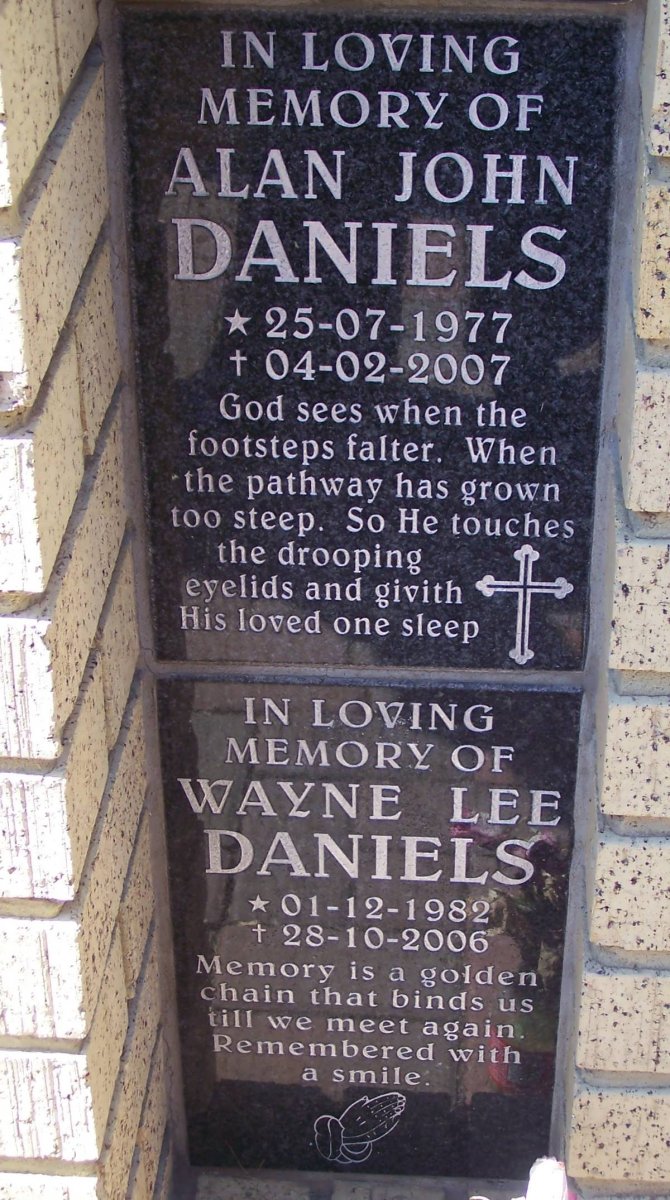 DANIELS Alan John 1977-2007