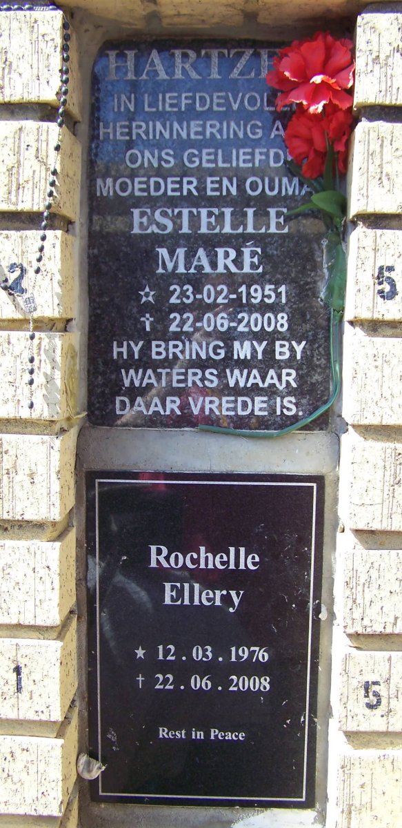 HARTZEN Estelle Mare 1951-2008 :: ELLERY Rochelle 1976-2008