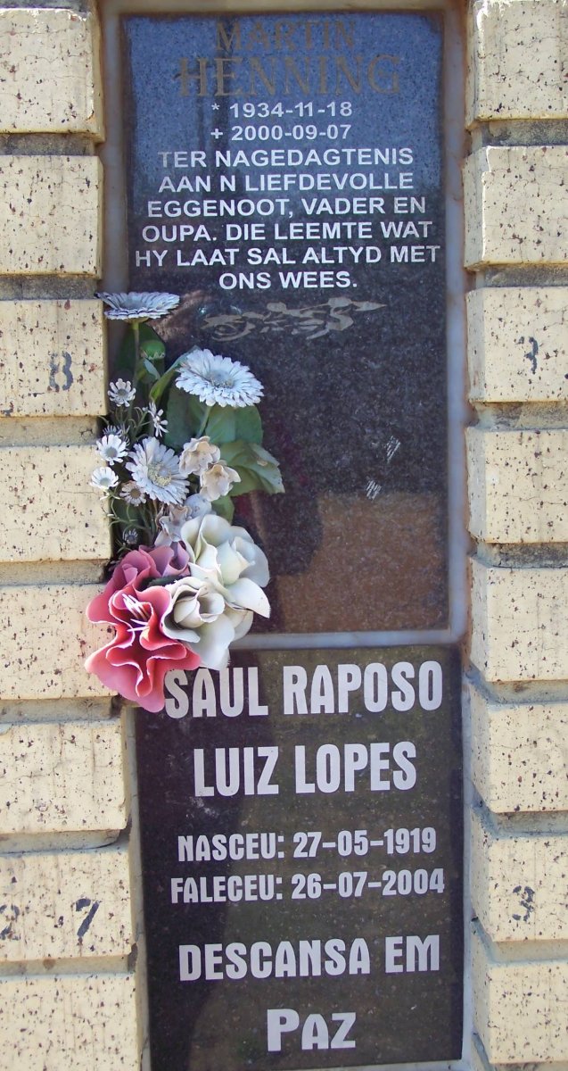 HENNING Martin 1934-2000 :: LOPES Saul Raposo Luiz 1919-2004