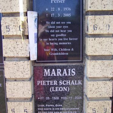 PELSER William John 1936-2005 :: MARAIS Pieter Schalk 1928-2004