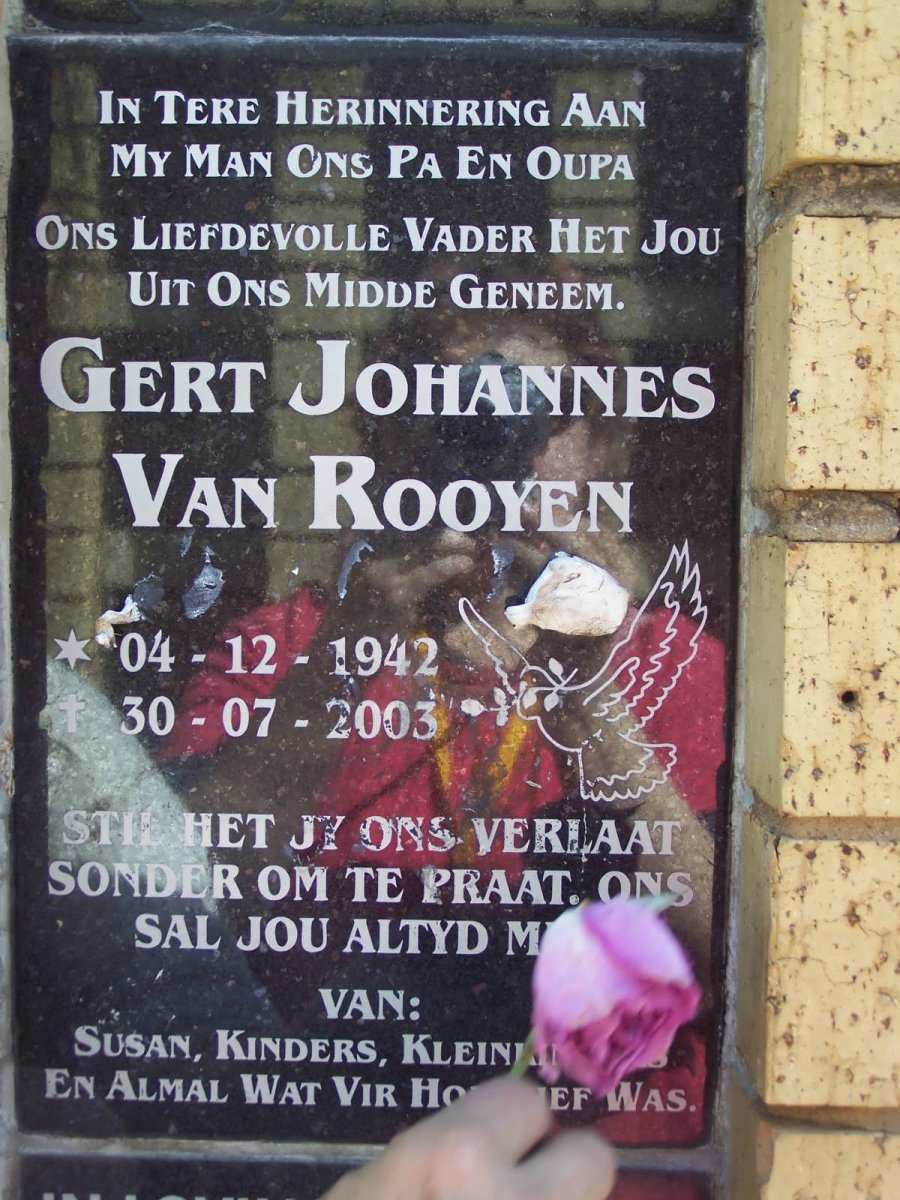 ROOYEN Gert Johannes, van 1942-2003