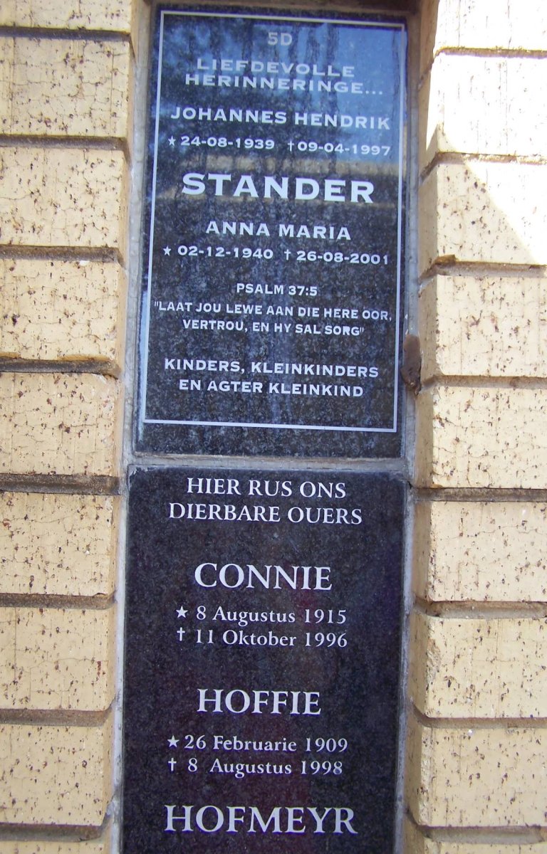 STANDER :: HOFMEYR