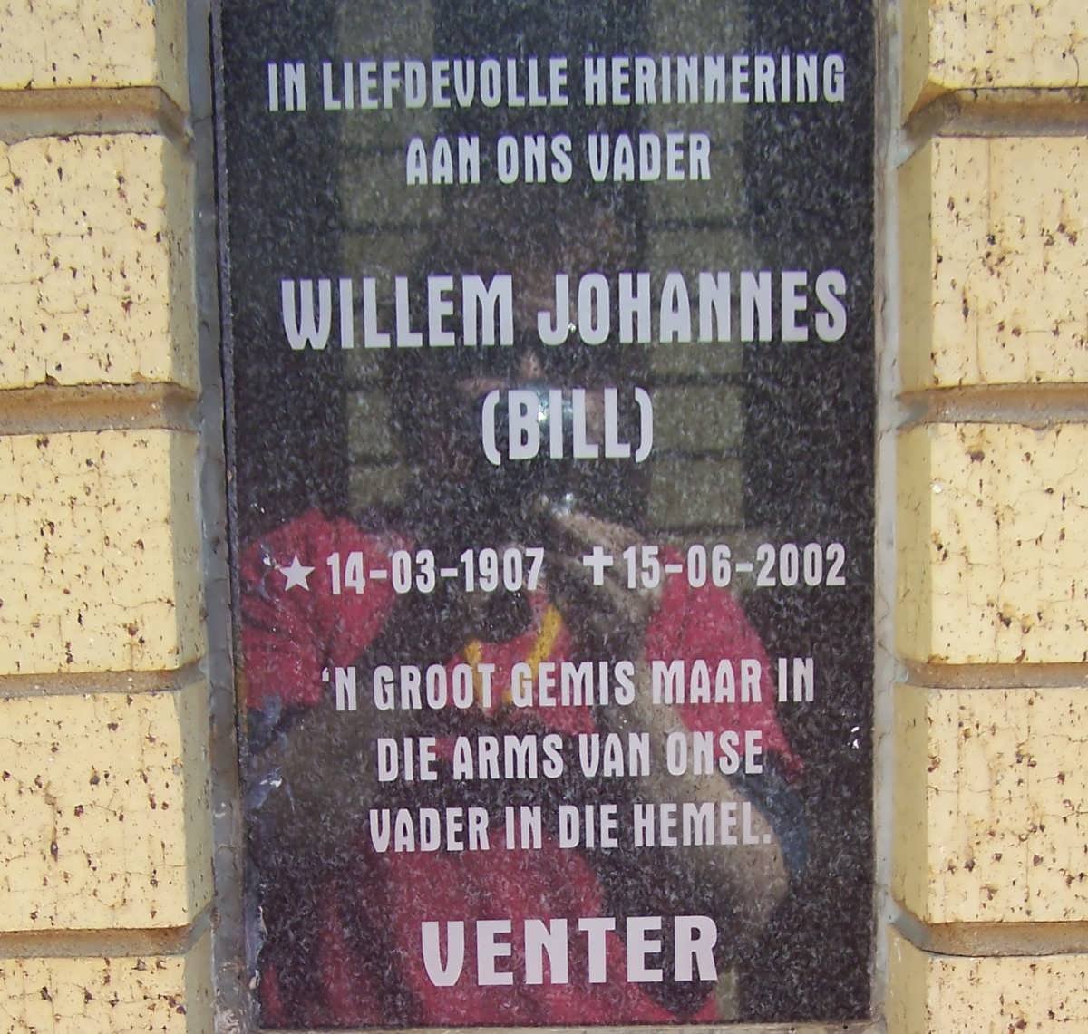 VENTER Willem Johannes 1907-2002