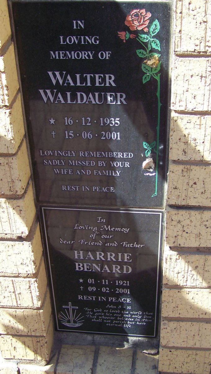 WALDAUER Walter 1935-2001 :: BENARD Harrie 1921-2001