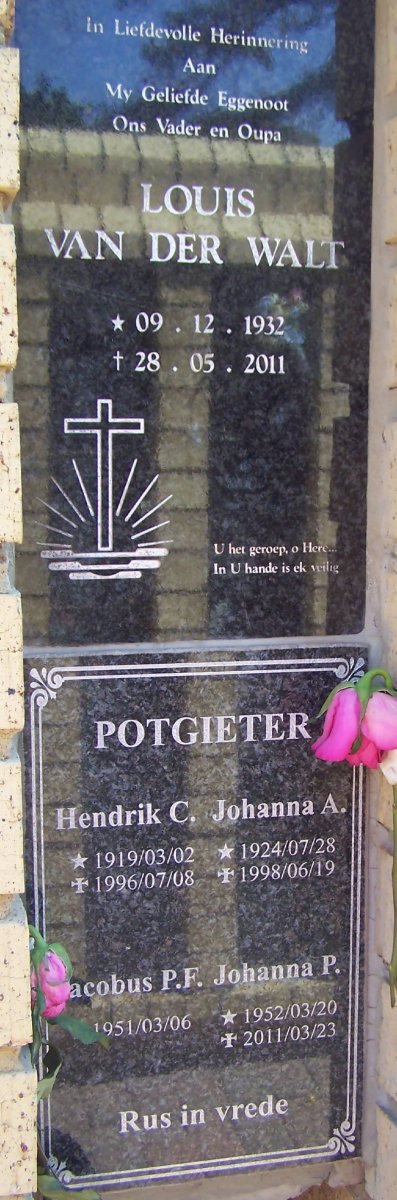 WALT, van der :: POTGIETER