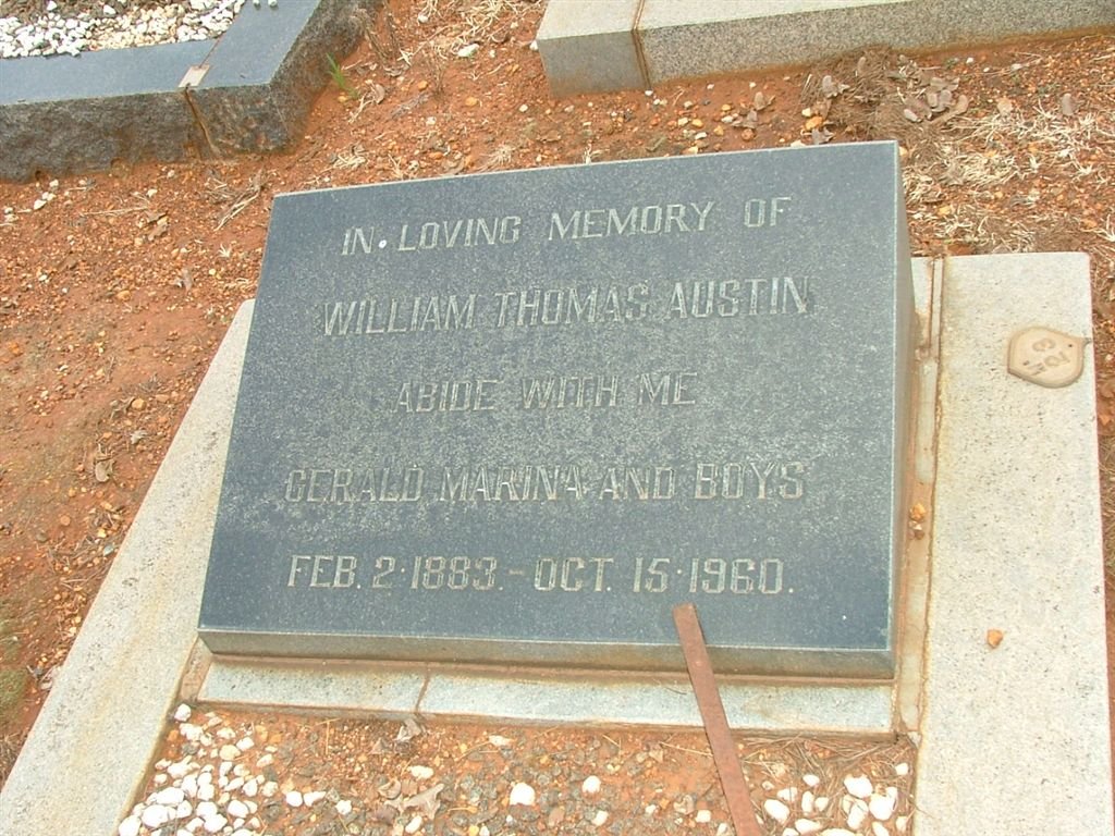 AUSTIN William Thomas 1883-1960