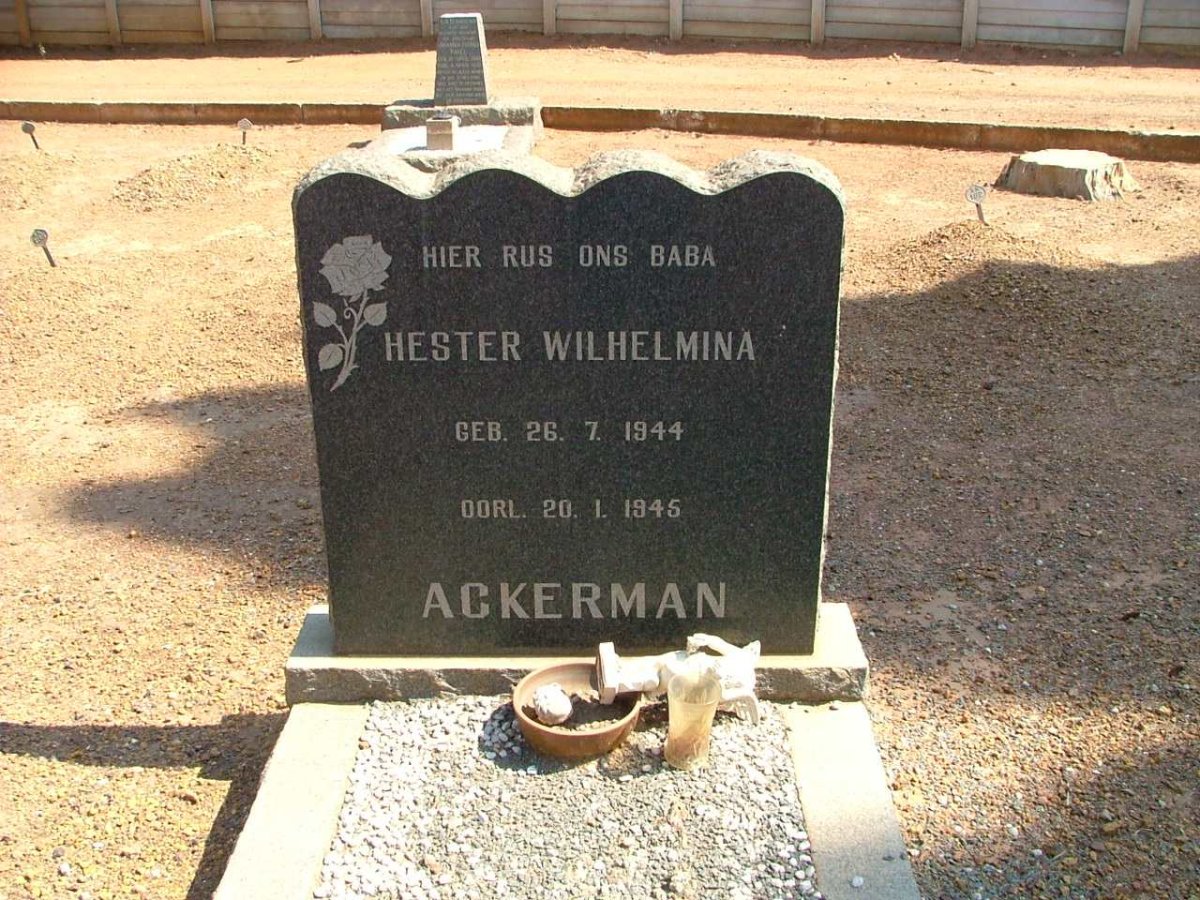 ACKERMAN Hester Wilhelmina 1944-1945