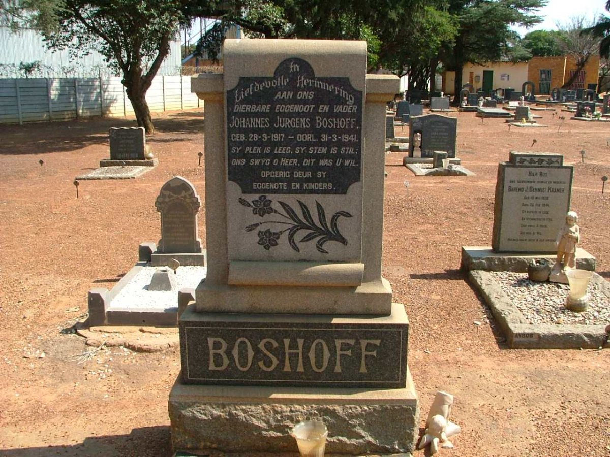 BOSHOFF Johannes Jurgens 1917-1941