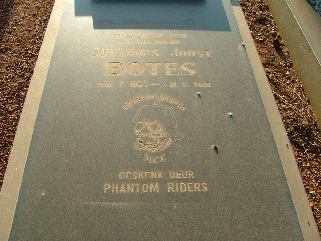 BOTES Johannes Joost 1954-1980