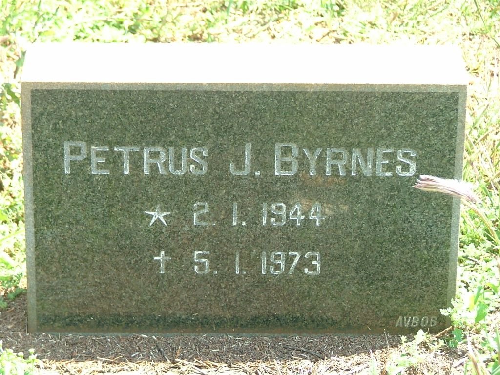 BYRNES Petrus J. 1944-1973