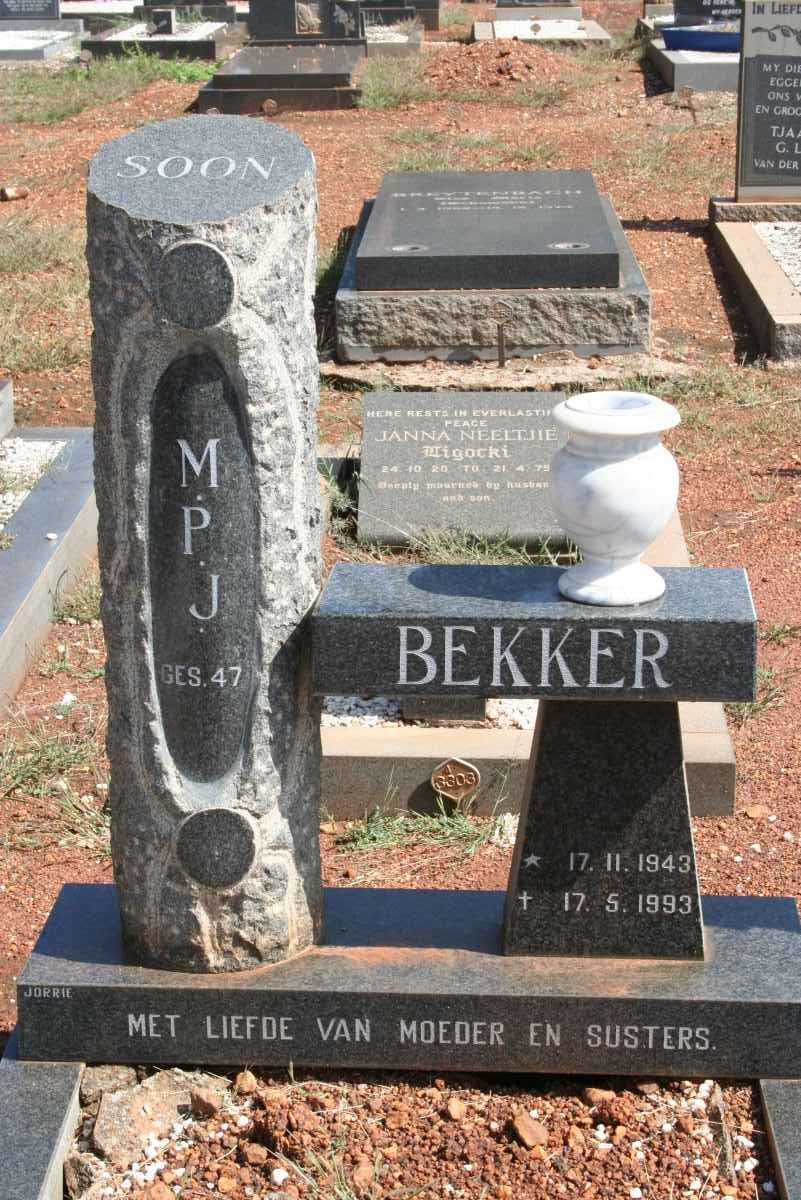 BEKKER M.P.J. 1943-1993