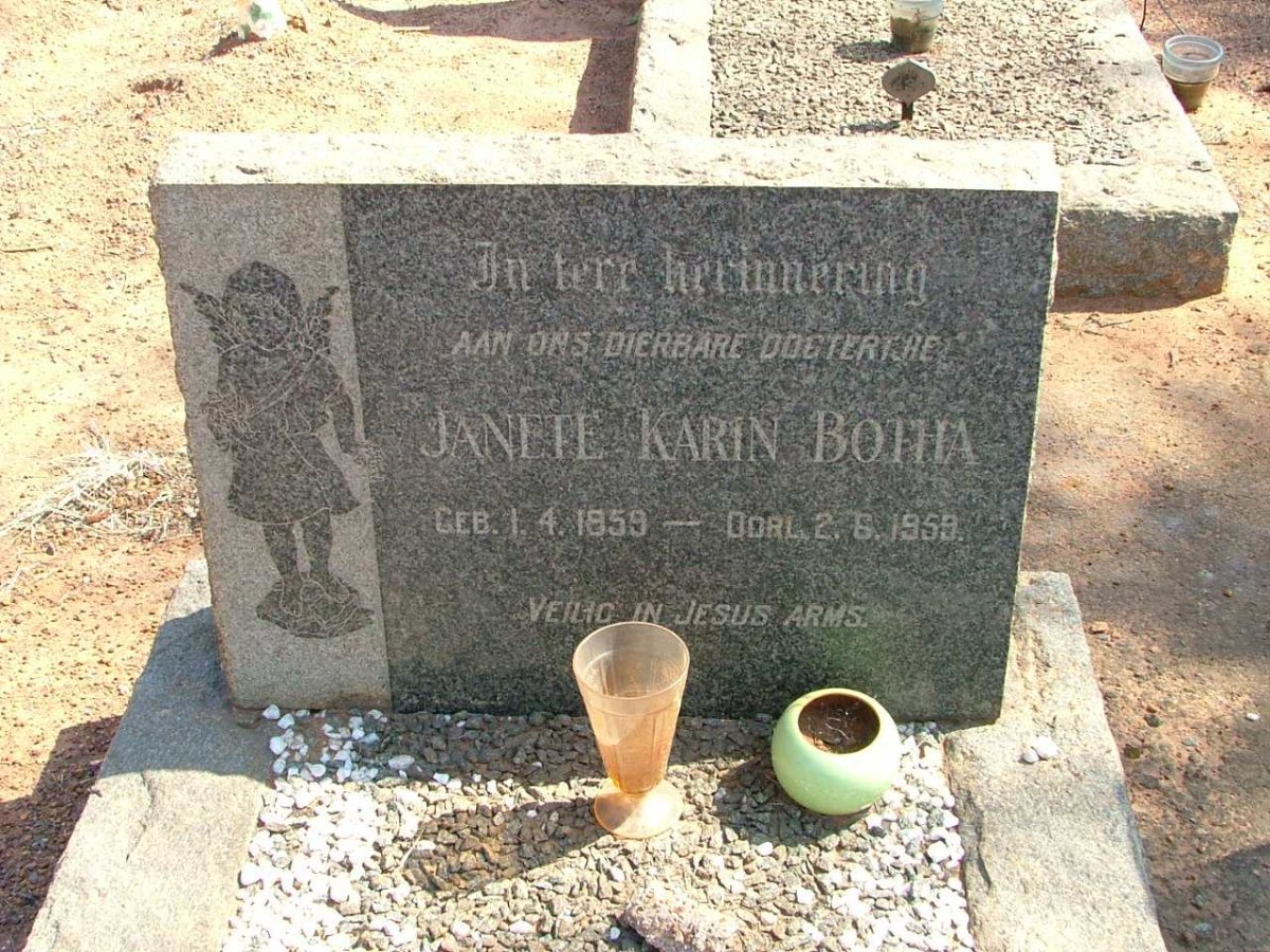 BOTHA Janete Karin 1959-1959