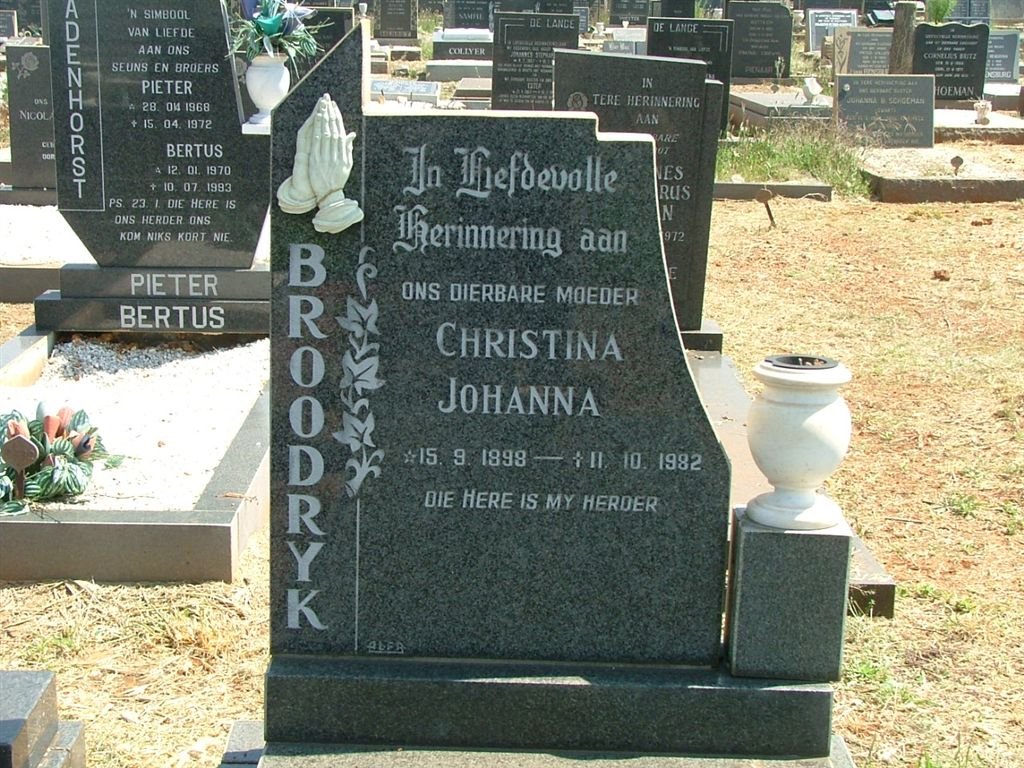 BROODRYK Christina Johanna 1898-1982
