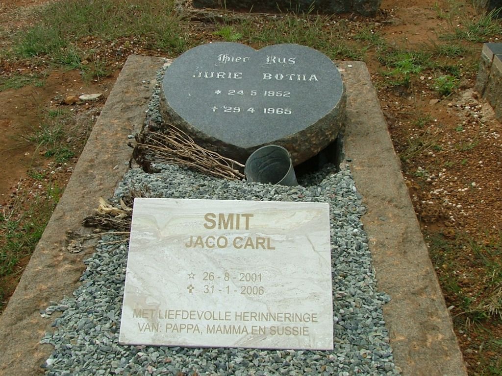 BOTHA Jurie 1952-1965 :: SMIT Jaco Carl 2001-2006