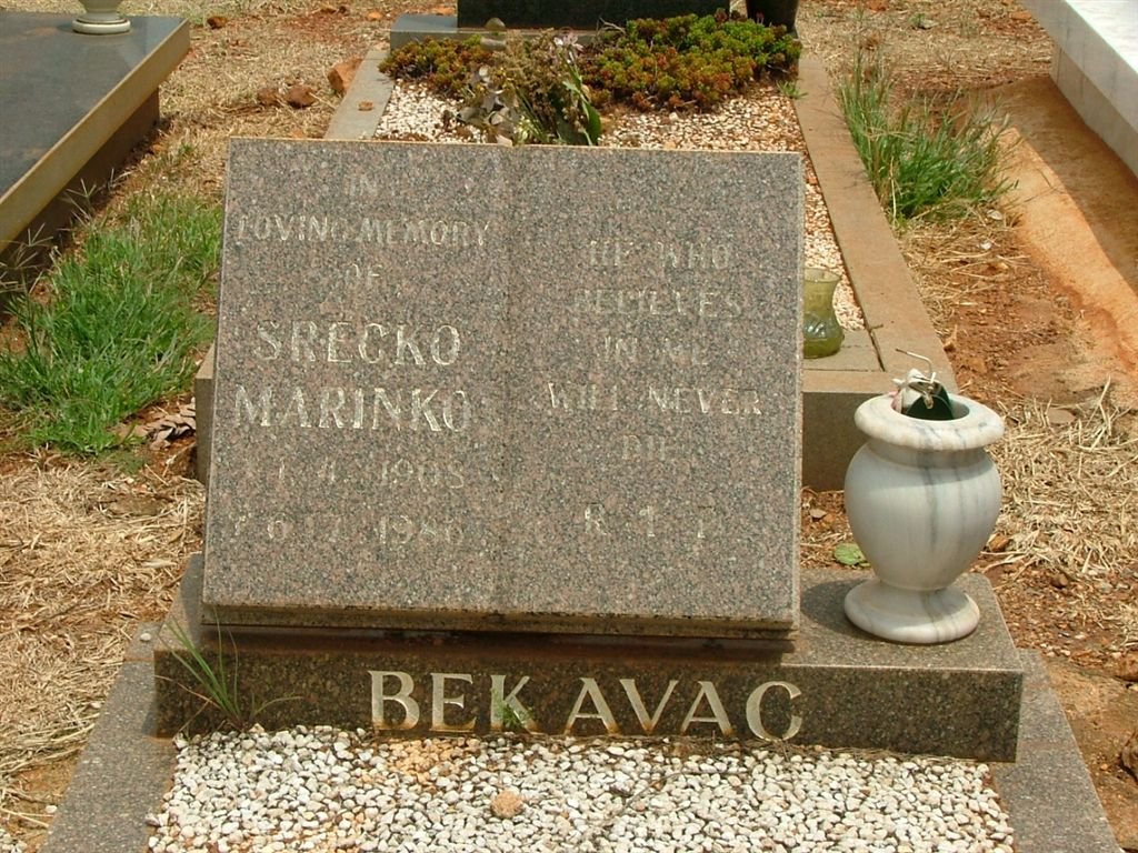 BEKAVAC Srecko Marinko 1908-1986