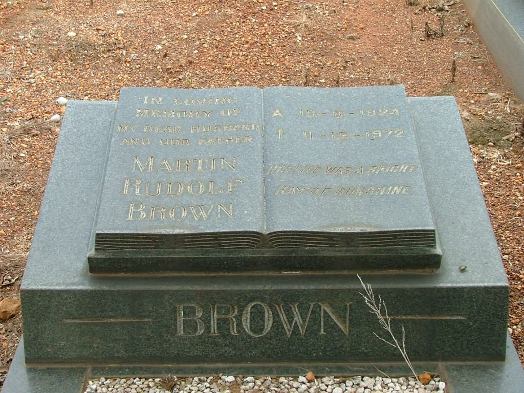 BROWN Martin Rudolf 1924-1972