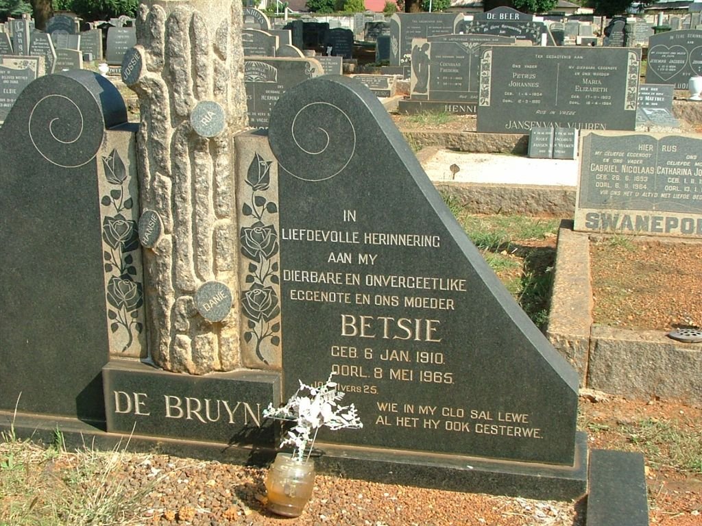 BRUYN Betsie, de 1910-1965 