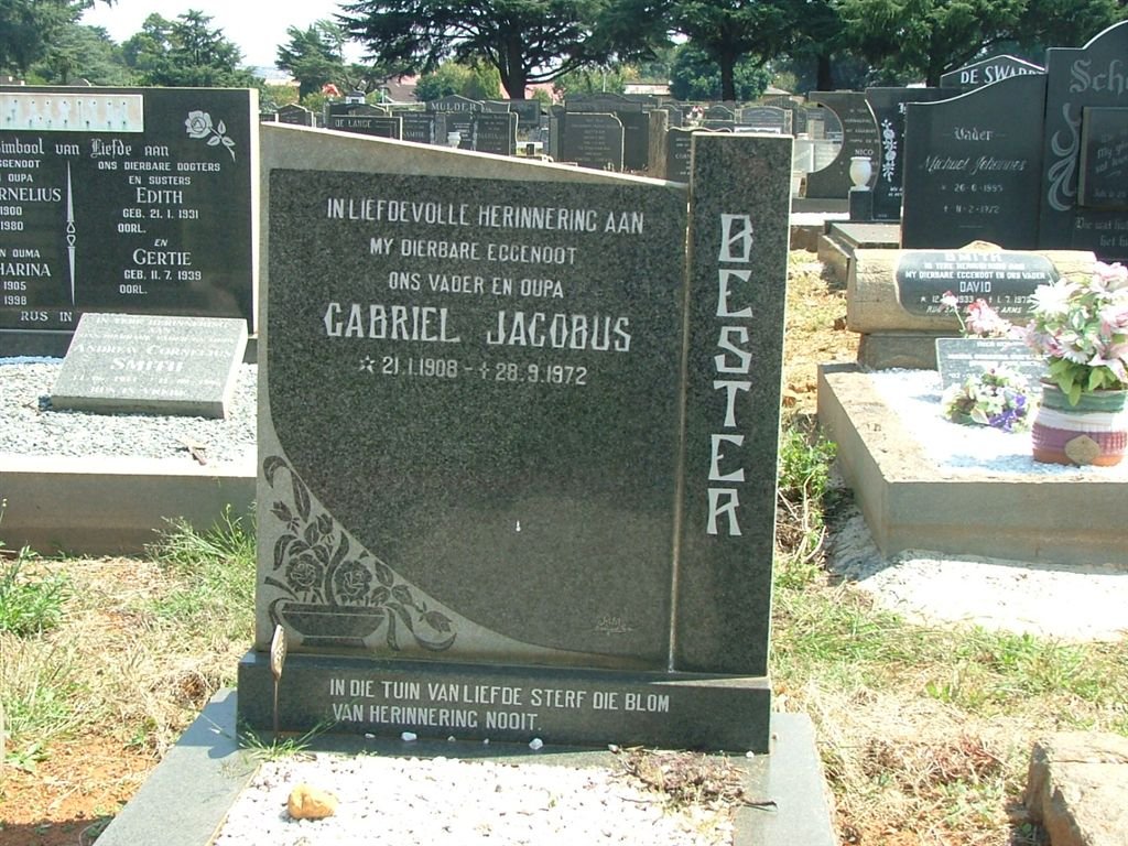 BESTER Gabriel Jacobus 1908-1972