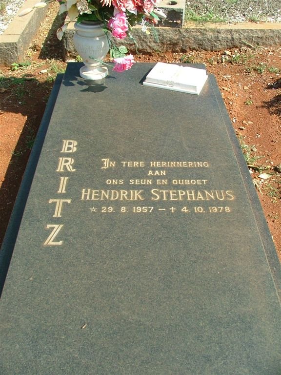 BRITZ Hendrik Stephanus 1957-1978