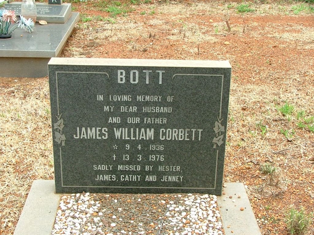 BOTT James William Corbert 1936-1976