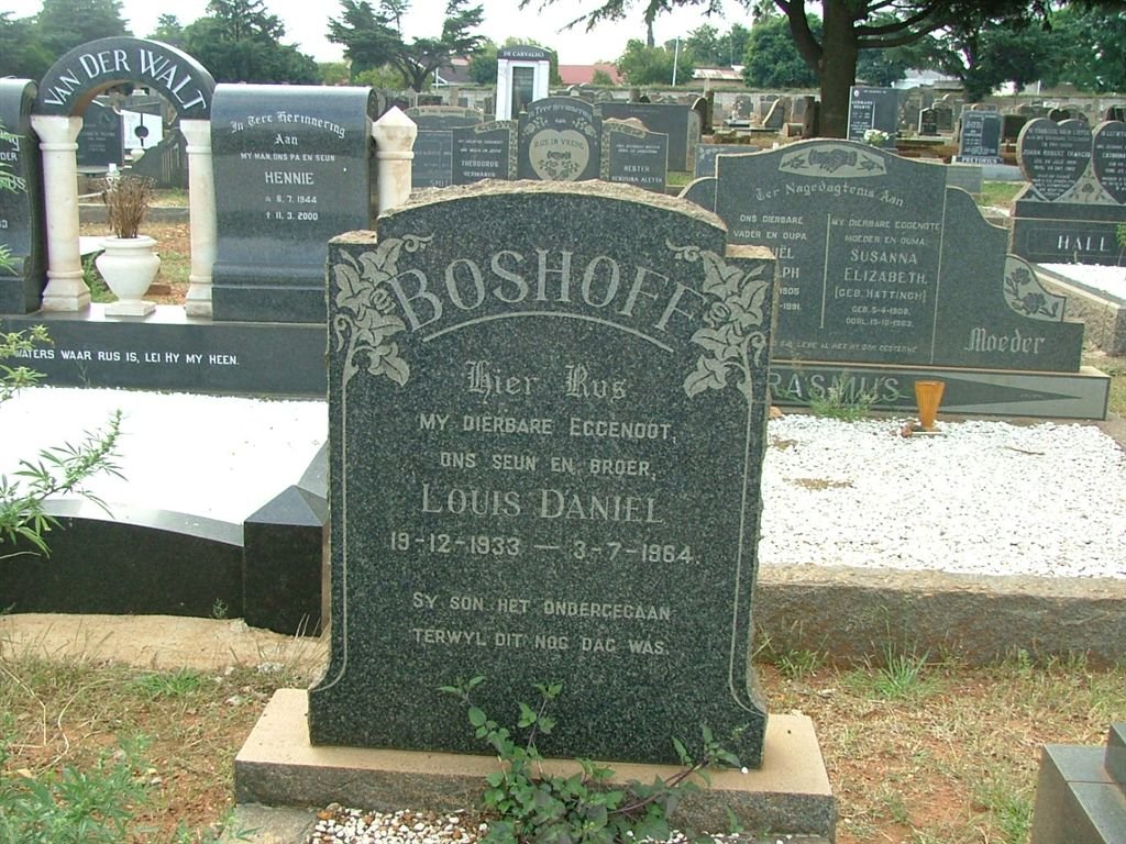 BOSHOFF Louis Daniel 1933-1964