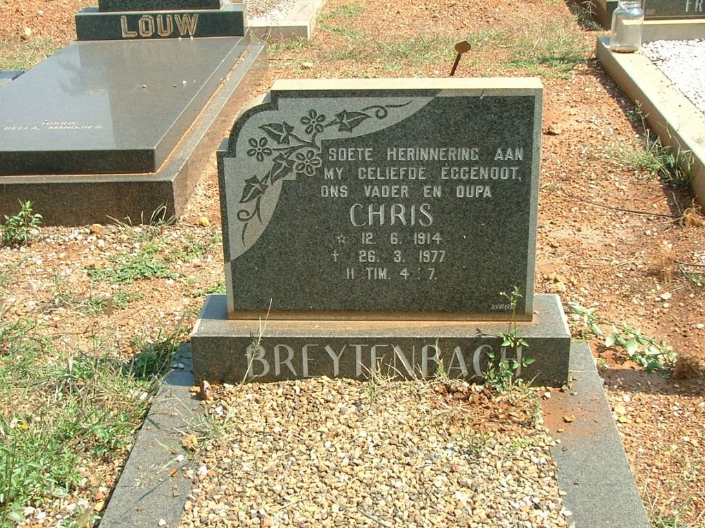 BREYTENBACH Chris 1914-1977
