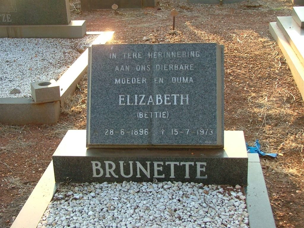 BRUNETTE Elizabeth 1896-1973