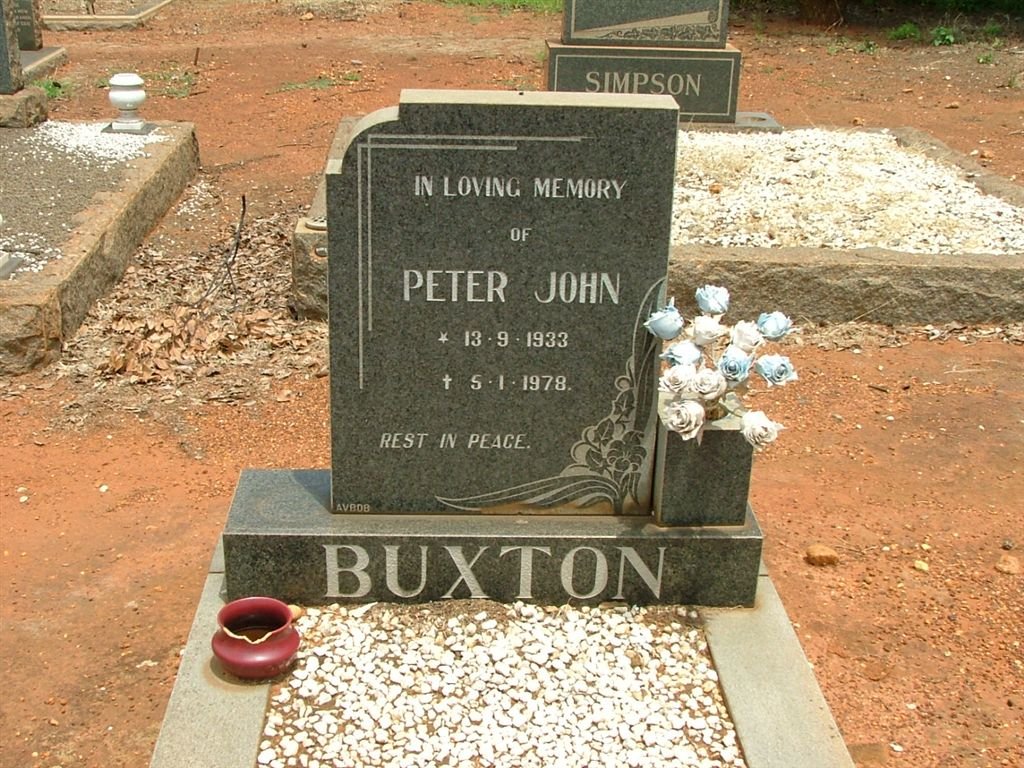 BUXTON Peter John 1933-1978