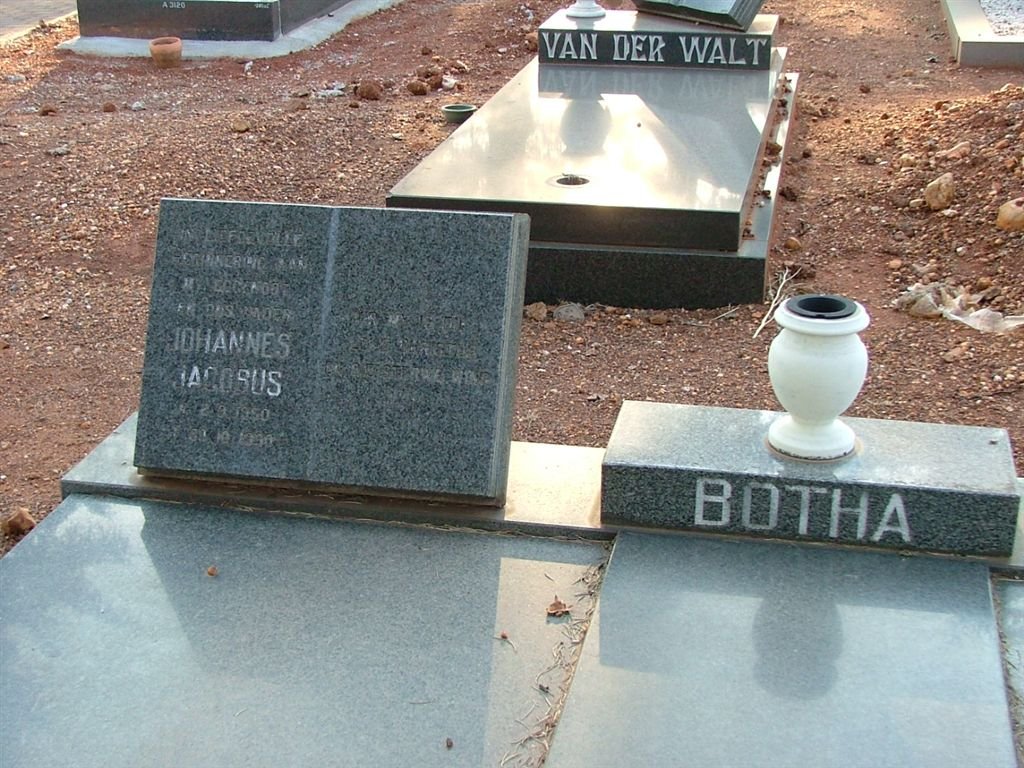 BOTHA Johannes Jacobus 1950-