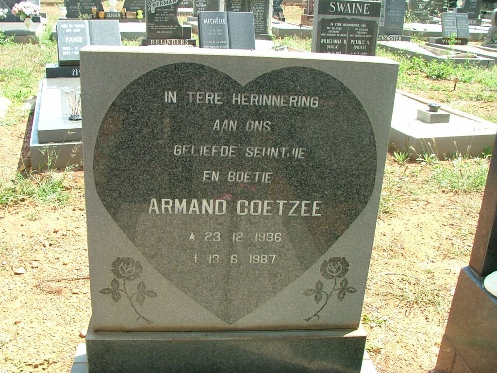 COETZEE Armand 1986-1987