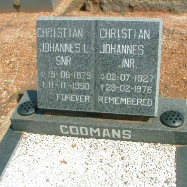 COOMANS Johannes L. 1879-1950 :: COOMANS Christian Johannes 1927-1976