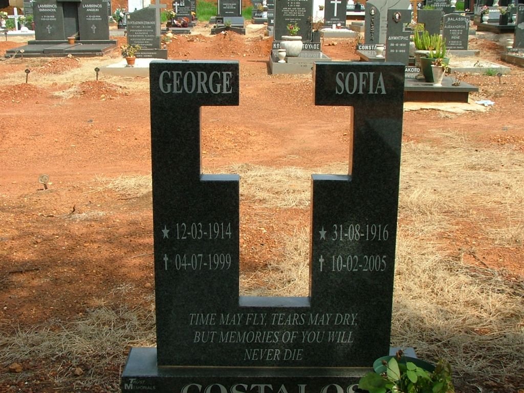 COSTALOS George 1914-1999 &amp; Sofia 1916-2005
