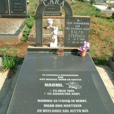 CARA Ralph Stephen 1959-1973 :: CARA Naomi 1941-2001