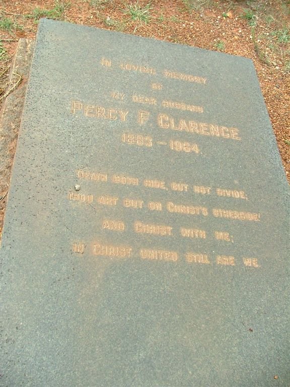 CLARENCE Percy F. 1903-1964