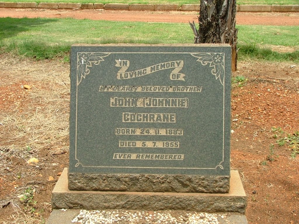 COCHRANE John 1883-1955
