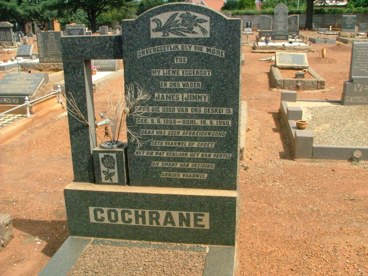 COCHRANE James 1888-1950