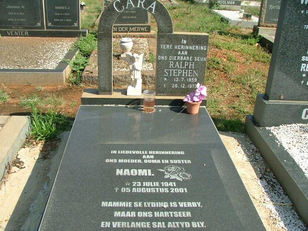 CARA Ralph Stephen 1959-1973 :: CARA Naomi 1941-2001