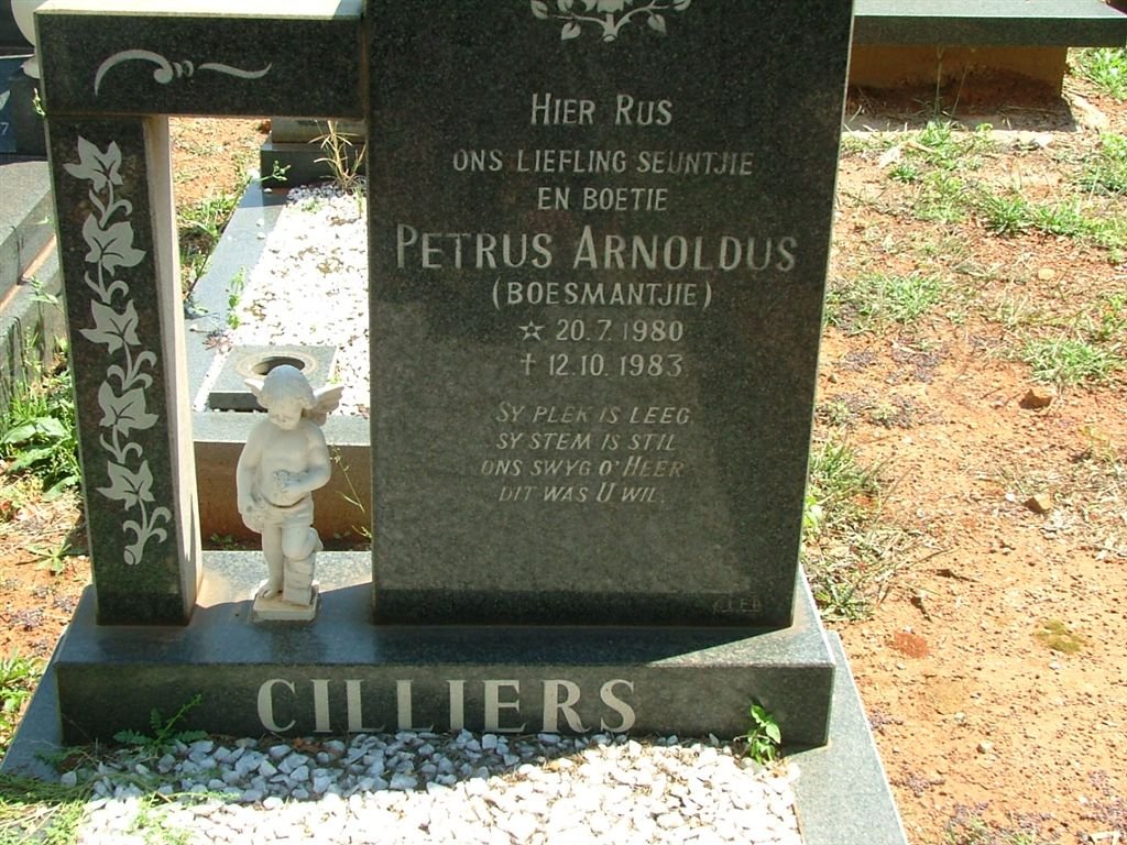 CILLIERS Petrus Arnoldus 1980-1983
