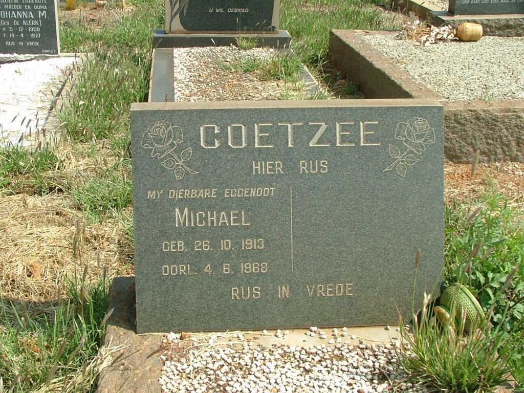 COETZEE Michael 1913-1968