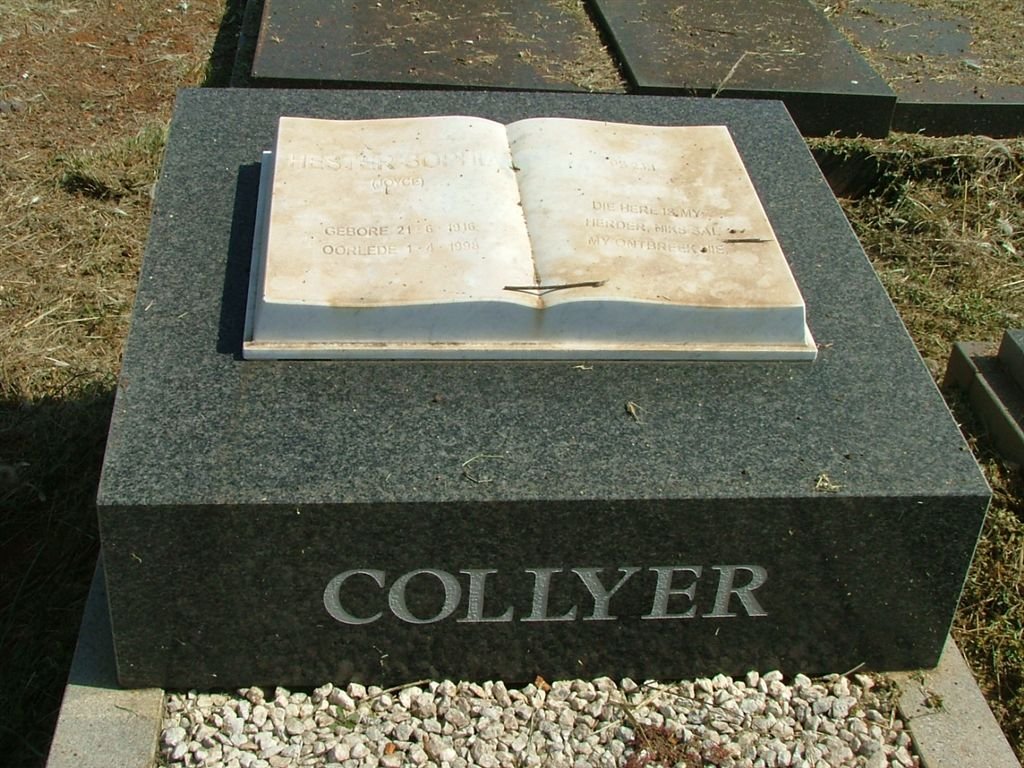COLLYER Hester Sophia  1916-1988